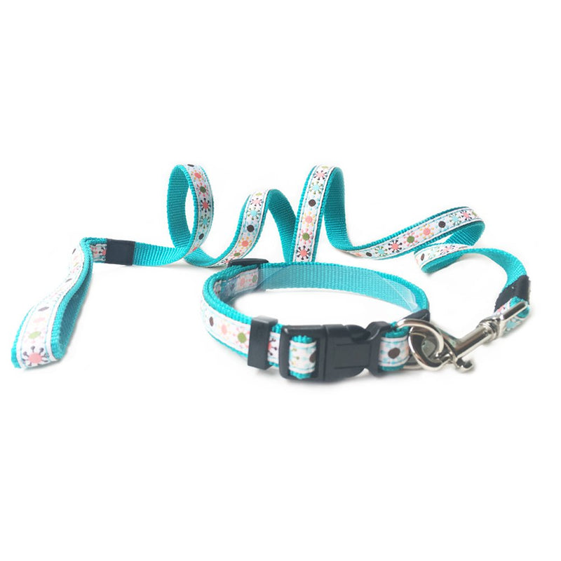 [Australia] - ANNIMOS Pet Dog Collar & Leash Set Adjustable Collars,Available Sizes for Small Medium Large Dogs M (0.6 Inch Width) 