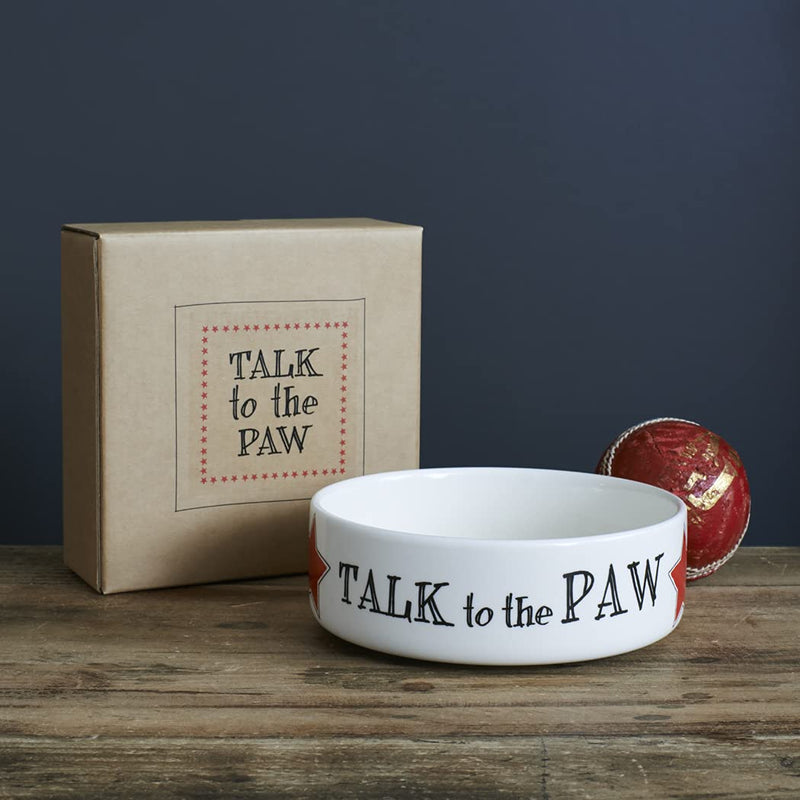 Talk to the Paw large dog bowl - PawsPlanet Australia