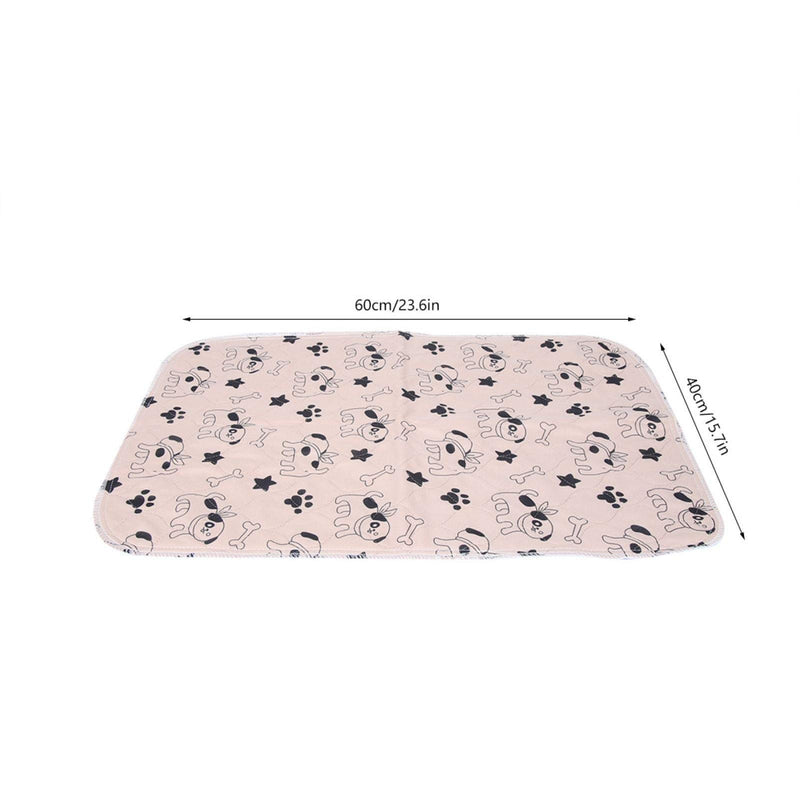 Yosoo Health Gear Reusable Dog Pee Pad, Washable Dog Potty Training Mat, Super Absorbent Puppy Whelping Pad, Waterproof Dog Food Bowl Mats(40 * 60cm/15.7 * 23.6in) 40 * 60cm/15.7 * 23.6in - PawsPlanet Australia