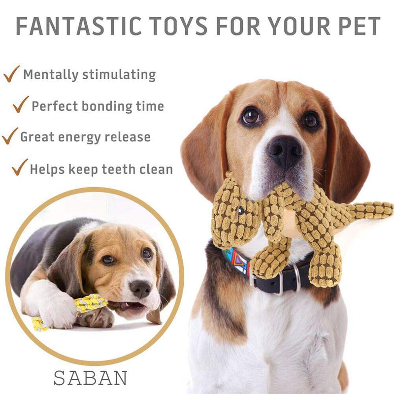 6 PCS Puppy Dog Chew Toys, Strong Dog Toys for Tough Chewers, Dog Chew Rope Toys from 8 Weeks Dog Gift Sets, Dogs Treats Toys for Small and Medium Dog (Dog Plush Toys-7PCS) Dog Plush Toys-7PCS - PawsPlanet Australia