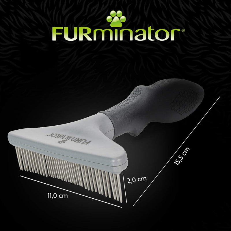 FURminator rake comb for long-haired dogs and cats - brush to prevent knots and matted hair version 2.0 - PawsPlanet Australia