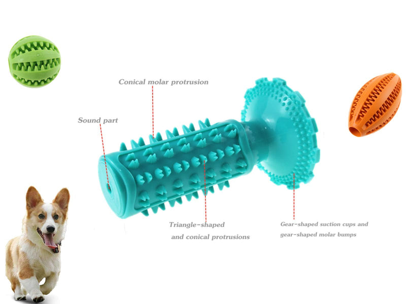 Dog Toy Set Dog Chew Toy Squeak Toys for Dogs Indestructible Dog Toothbrush Toy Dog Puzzle Toy Set Interactive Dog Toys Suitable for Small and Medium Dogs 3 Pack Blue - PawsPlanet Australia