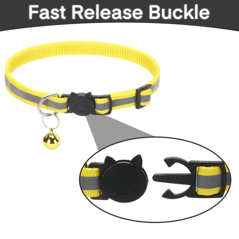 Reflective Cat Collar Quick Release - Adjustable 6 Pack Cat Collars for Kittens Cute and Durable, Soft and Comfortable - PawsPlanet Australia