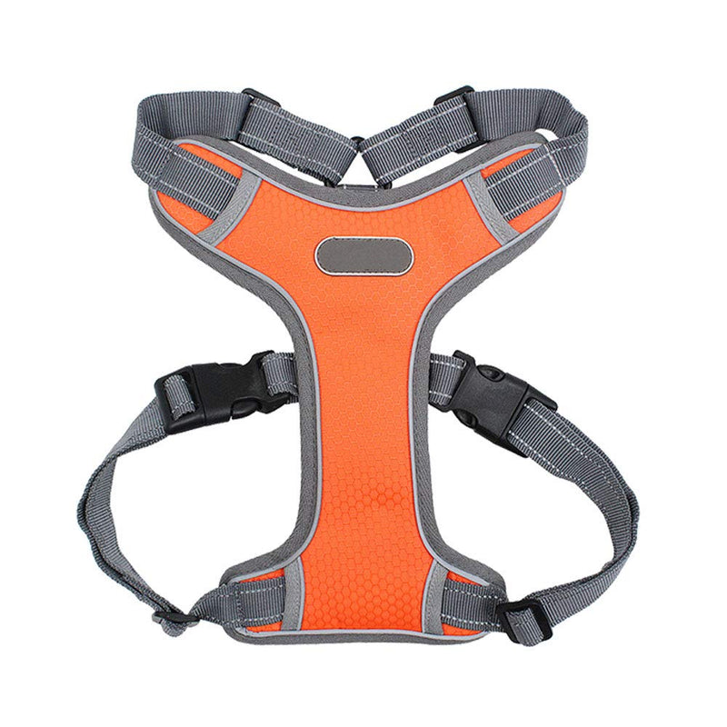 [Australia] - Domkim No Pull Vest Dog Harness for Small/Medium/Large Dogs, Reflective Easy Control Deluxe Dog Harnesses, Fully Adjustable Outdoor Walking Training Jogging Medium Orange 