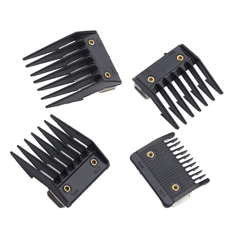 Beaupretty 4PCS Hair Clipper Guide Combs Limit Comb Attachment Combs Fits for All Full Size Hair Clippers Trimmers - PawsPlanet Australia