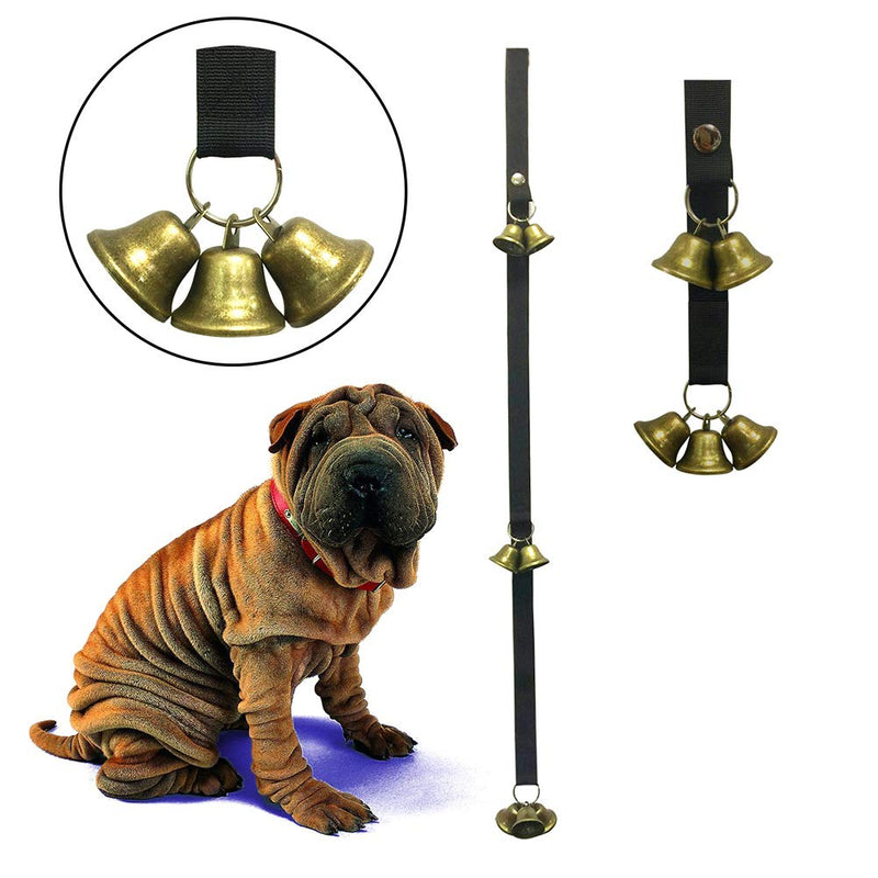 [Australia] - PRETYZOOM Pet Dog Door Bells Potty Training Puppy Doorbell Christmas Copper Bell for Housebreaking and Housetraining (7 Bells) Party Favor 