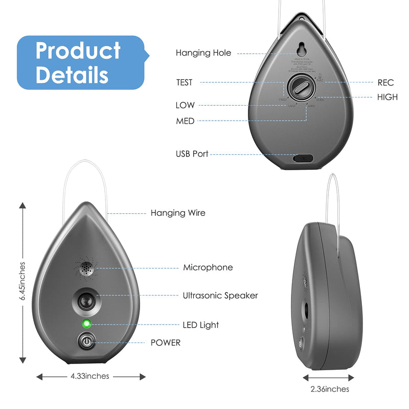 MODUS Automatic Anti Barking Device Indoor Barking Control Device 3 Modes AI Recognition Tech and Irregular Ultrasound Frequency to Stop Dogs from Barking Bark Box Safe for Human and Dogs Medium - PawsPlanet Australia