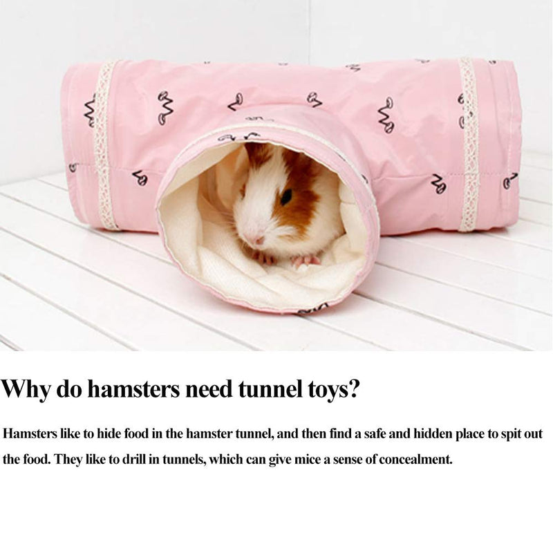 ASOCEA Collapsible Hamster Play Tunnel Small Animal Hideaway Pet Toy Nest Cage House Accessories for Guinea Pig Chinchillas Mice Rats Gerbil Rat Squirrel - PawsPlanet Australia