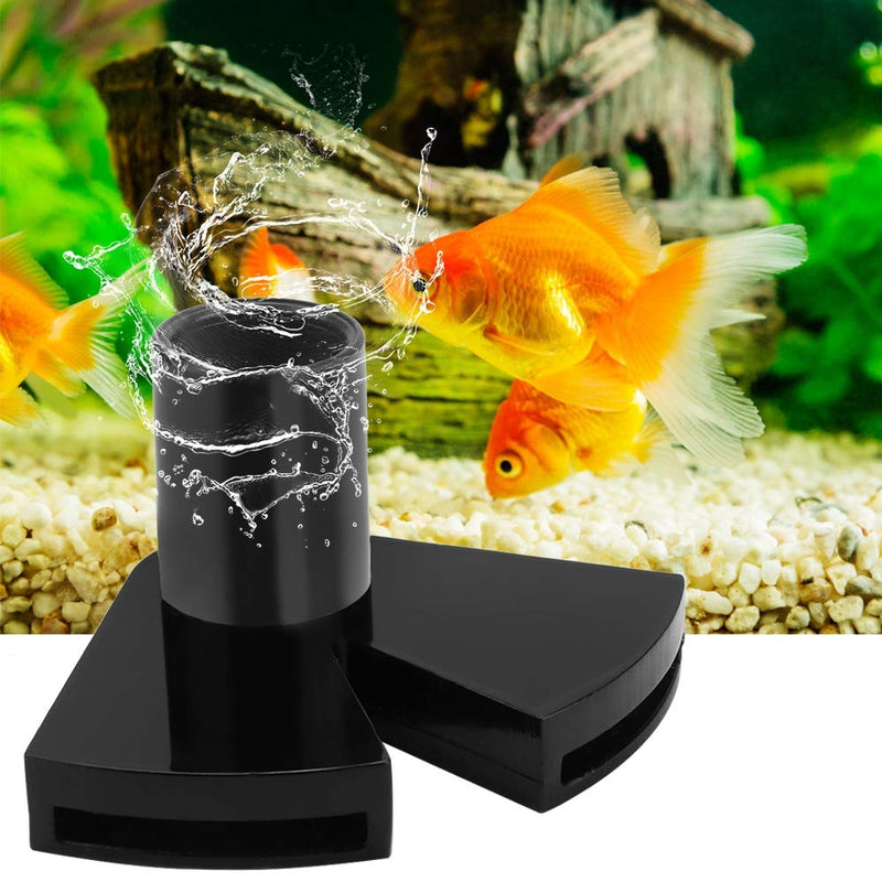 [Australia] - Hffheer Aquarium Duckbill Nozzle, Acrylic Double Nozzle Rotate Flow Pipe Aquarium Pump Duckbill Nozzle Pipe Water Outlet Return Fish Tank Pump Fitting 