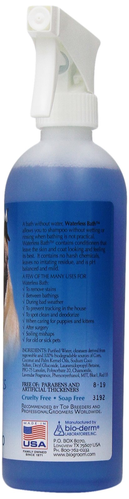 [Australia] - Bio-Groom Waterless Cats and Dog Bath Shampoo, 16-Ounce 