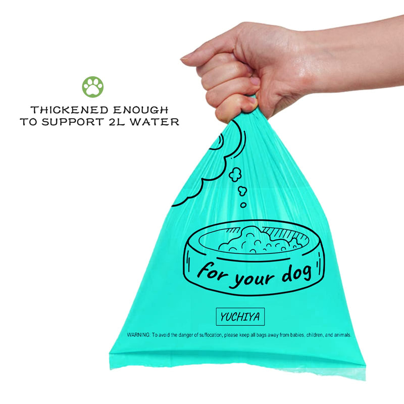 YUCHIYA Dog Poop Pickup Bags Holder Dispenser with Standard Size Scented Doggy Waste Bags and Carabiner with Safety Lock Plus Velcro Fastener Never Lose on a Leash Again 1 Holder 15 Bags Blue - PawsPlanet Australia