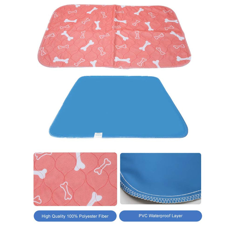 Smandy Washable Dog Pee Pad, Reusable Waterproof Puppy Training Pads Dog Cat Pee Pad Carpet Super Absorbent Dog Urine Mat Pet incontinence pads (40 × 60cm) 40 × 60cm - PawsPlanet Australia