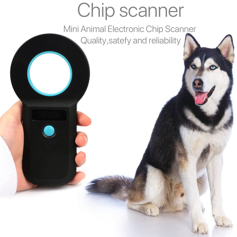 Pet Microchip Scanner Animal Tag Scanner, Portable Handheld Rechargeable Reader Pet ID Scanner with High Brightness OLED Display 128pcs of Tag Information Storage - PawsPlanet Australia
