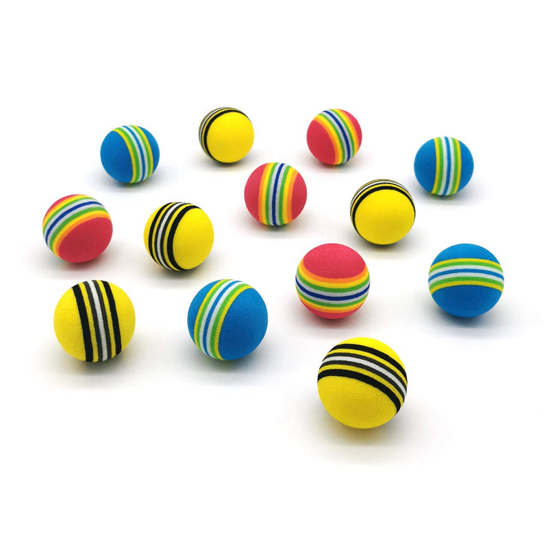 [Australia] - Chiwava 45 Pack 1.7'' Foam Cat Toys Ball Rainbow Color Balls Kitten Activity Chase Quiet Play Mix Color 