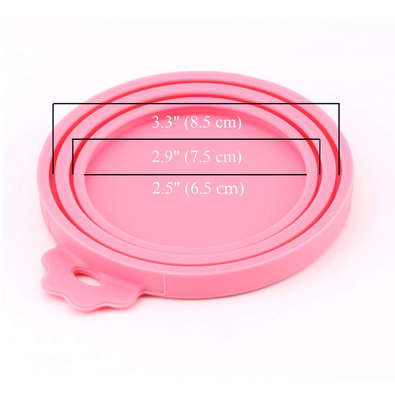 IVIA PET Food Can Lids, Universal BPA Free Silicone Can Lids Covers for Dog and Cat Food, One Can Cap Fit Most Standard Size Canned Dog Cat Food（6 Pack Multicolor - PawsPlanet Australia