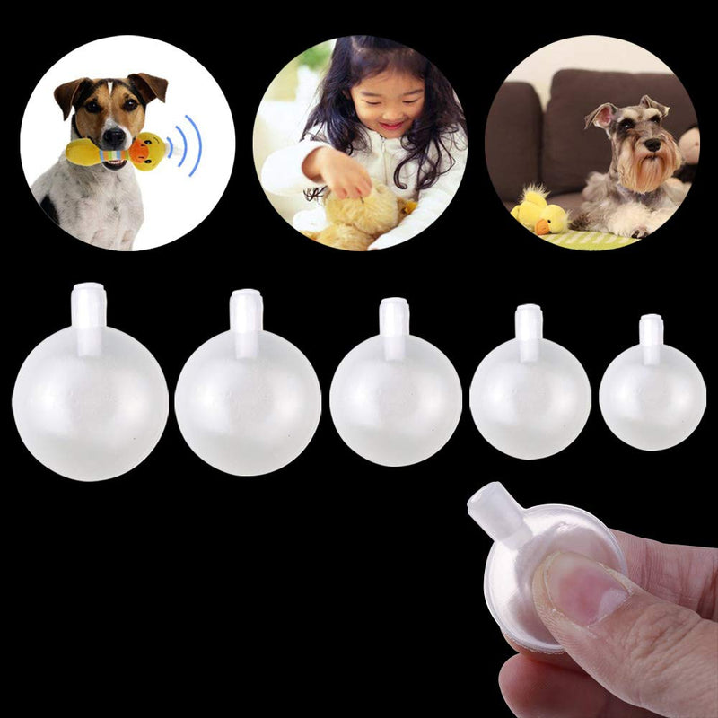 AYE Squeakers Toy Fit Repair Pet Baby Toys Noise Maker Replacement 30 Pieces Sizes from 35mm to 65mm - PawsPlanet Australia