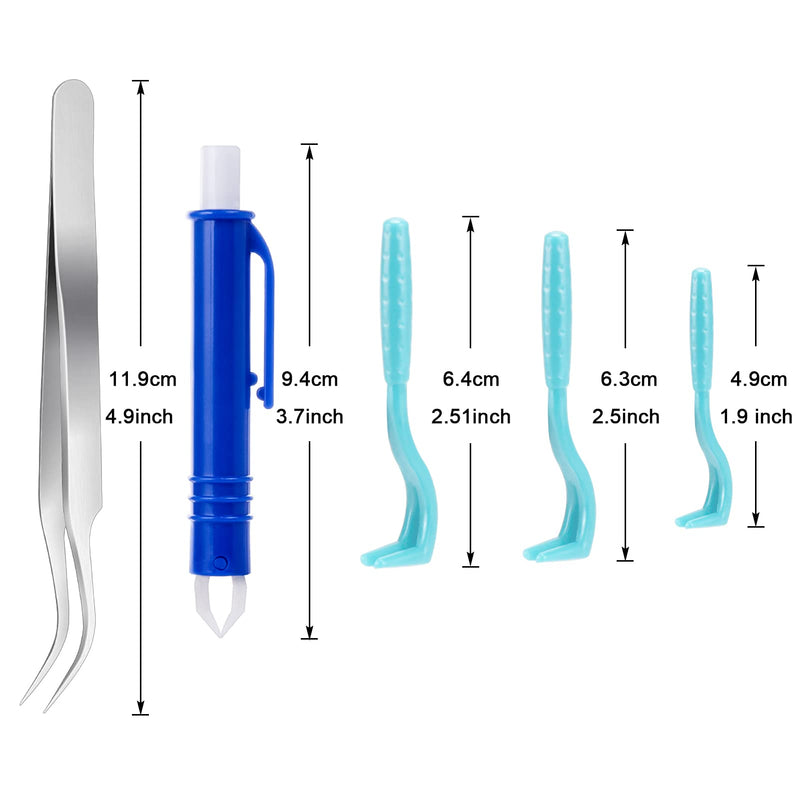 Kiiwah 5pcs Tick Remover for Humans Dogs, Tick Removal Tool Set with Storage Box, 2 Tick Tweezer and 3 Tick Hook for Men Pets Tick Removing - PawsPlanet Australia