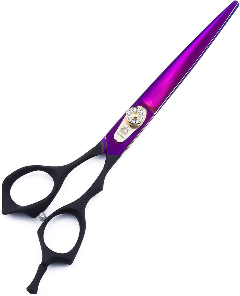 Dream Reach 7.0 inches Professional Decompressed Elastic Handle Pet Grooming Scissors Set,Straight & Chunker & 2 Curved Shears 4pcs Set for Dog Grooming 4PSC Set - PawsPlanet Australia