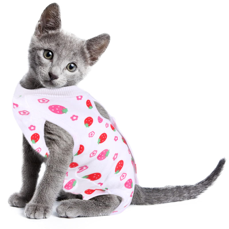 3 Pieces Cat Recovery Suits Cotton Cat Suits Pet Cat Surgery Recovery Suits for Cat Clothing Pet Clothing Surgery Suits (L) L - PawsPlanet Australia