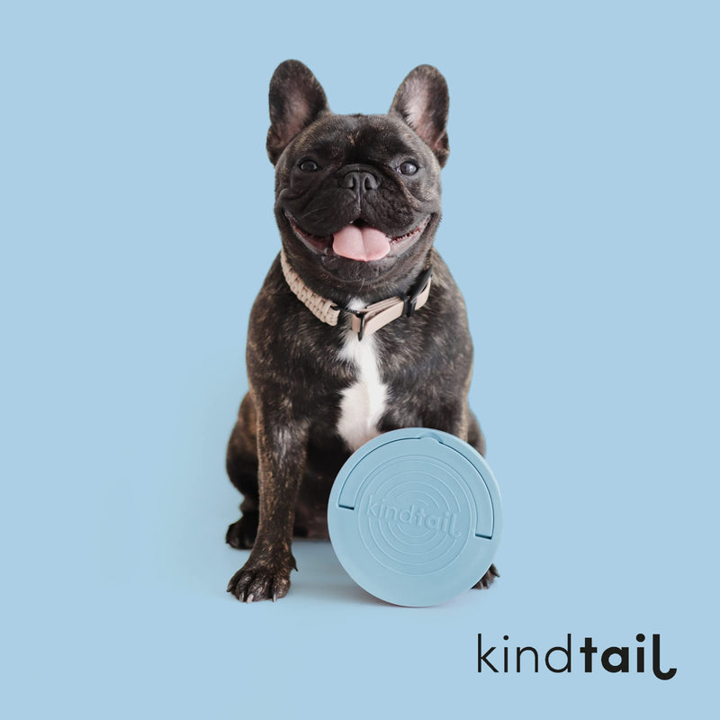 KindTail - Kind Bowls, Travel Dog Bowls, Portable Pet Bowls, Microwave and Dishwasher-Safe Dog Bowl with Lid and Handle, Inner Bowl with 10oz Capacity and Outer Bowl with 20oz Capacity, Light Blue - PawsPlanet Australia