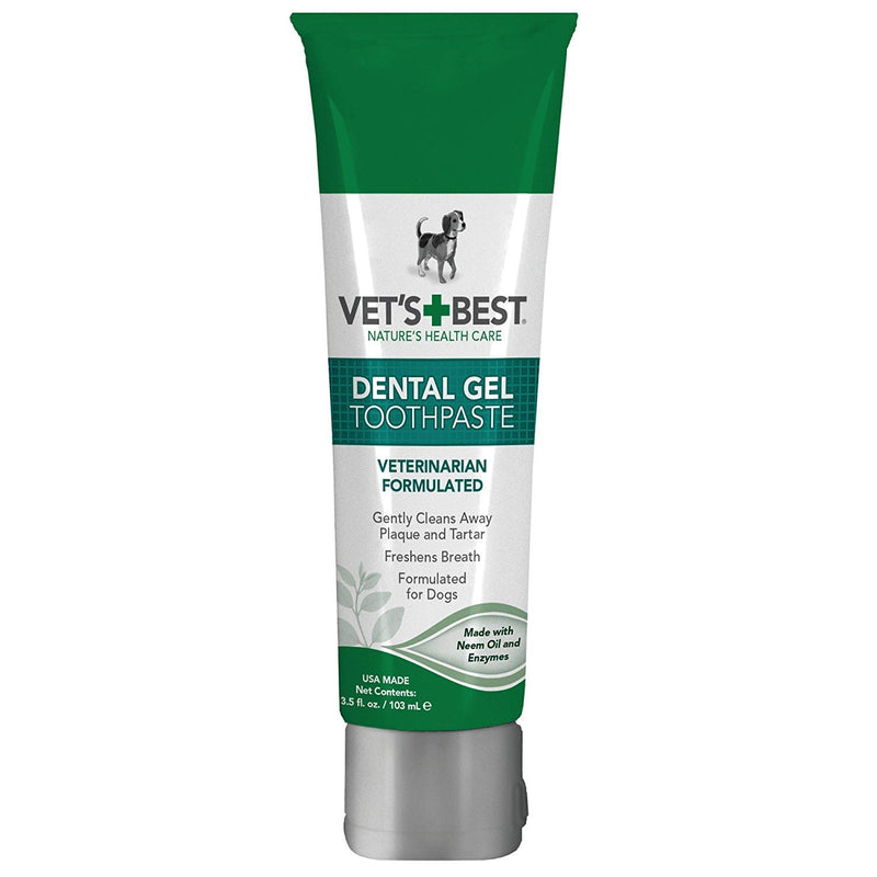 Vet's Best Enzymatic Dental Gel Toothpaste Dogs, USA Made (Toothpaste - 2 Pack) - PawsPlanet Australia