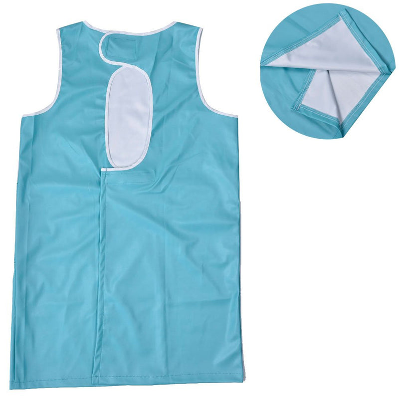 [Australia] - Myonly Waterproof Nylon Apron Anti-Static Pet Cat Dog Grooming Cooking Kitchen Aprons Smock with Pockets for Women Men L Blue 