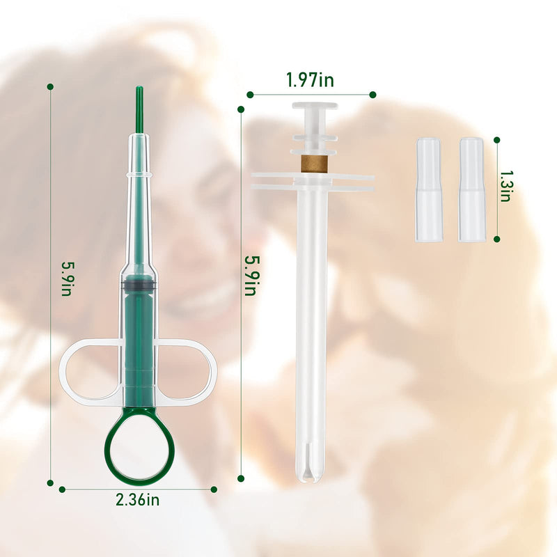 2 Pieces Pet Syringe Pet Pill and Liquid Feeding Dispenser Safety Cat Dog Pill Popper Soft Tip Pet Tablet Pill Feeder for Cat Dog Puppy Kitten - PawsPlanet Australia