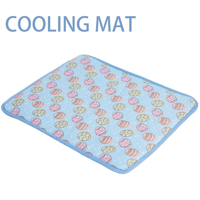 Cuteboom Pet Cooling Mat Cat Dog Cushion Pad Summer Cool Down Comfortable Soft for Pets and Adults (S, Blue) Small - PawsPlanet Australia