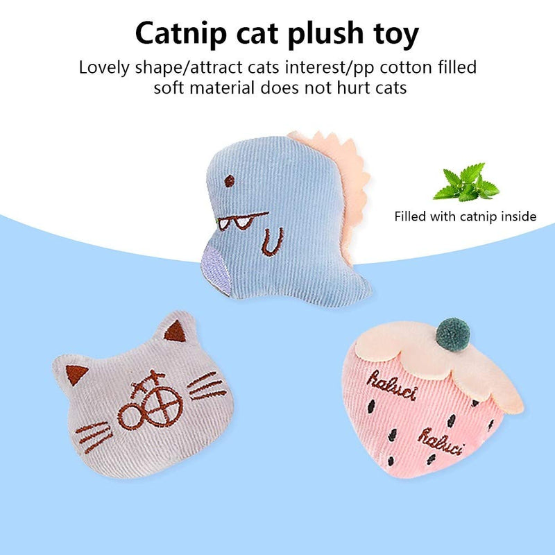 AILOVA Cat Plush Toy, Catnip Cat Puppet Toy Funny Cat Toy for Indoor Cat Kitten Play Teeth Cleaning Playing Chewing #2 - PawsPlanet Australia