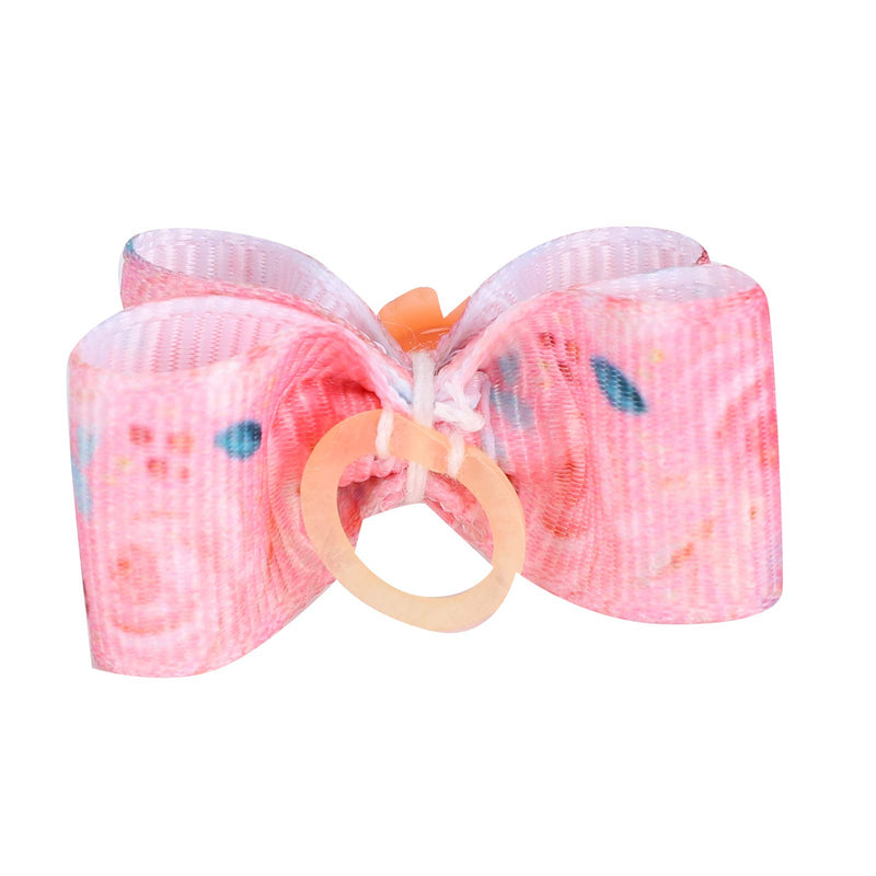 Fdit 25Pcs Small Dog Hair Bows with Elastic Rubber Bands Pet Hair Bows Tie Doggy Kitten Topknot Attachment Pet Hair Grooming Accessories - PawsPlanet Australia