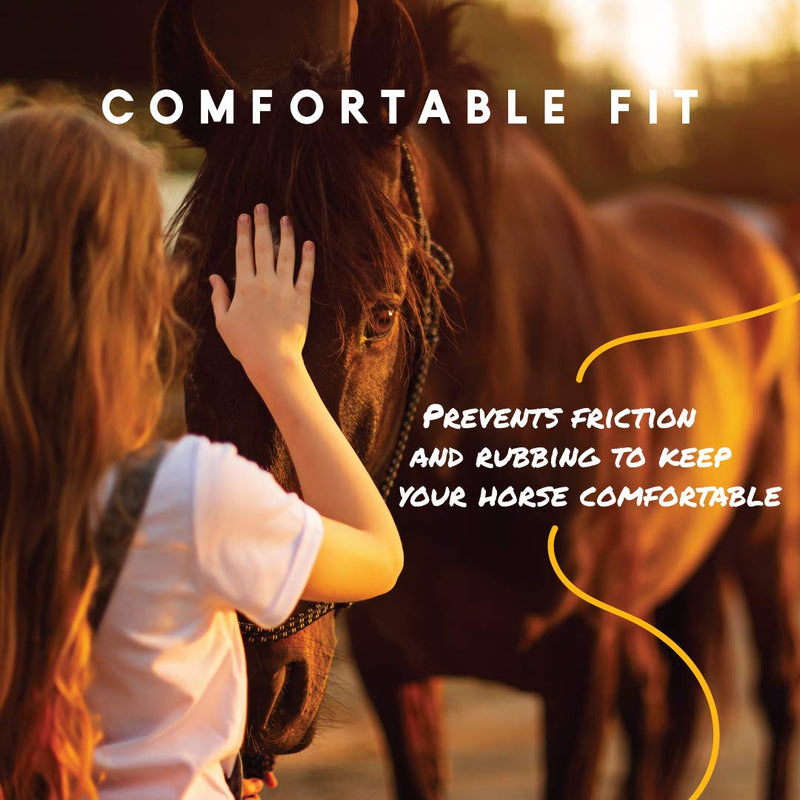 Pro-Force Equine Fly Mask | Horse Fly Mask with UV Protection | Adjustable Fit for Comfort | Without Ears 1 Pack - PawsPlanet Australia