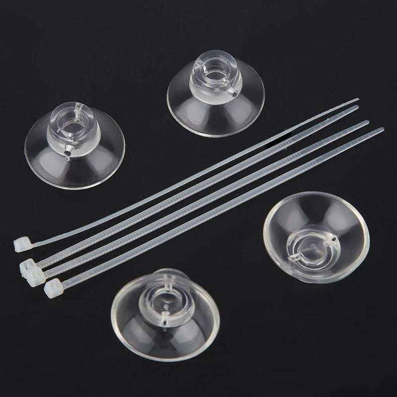 [Australia] - 20Pcs Fish Tank Suction Cups Transparent Aquarium Suction Cups with Cable Ties for Aquarium Fish Tank Grass 