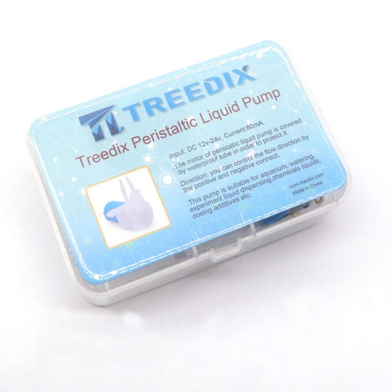 Treedix Peristaltic Dosing Pump Head DC 12v-24v with Hose Connector Compatible with Arduino DIY Aquarium Lab Analytic - PawsPlanet Australia