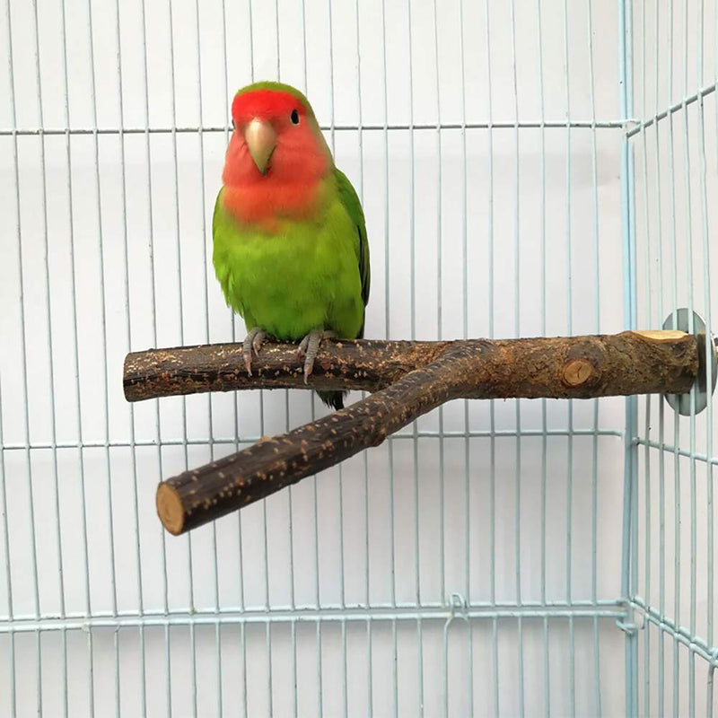YG_Oline 4 Sets 8" Natural Wood Perches for Bird Cages, Bird Toys Parakeet Perch Bird Supplies Bird Cage Branches … - PawsPlanet Australia