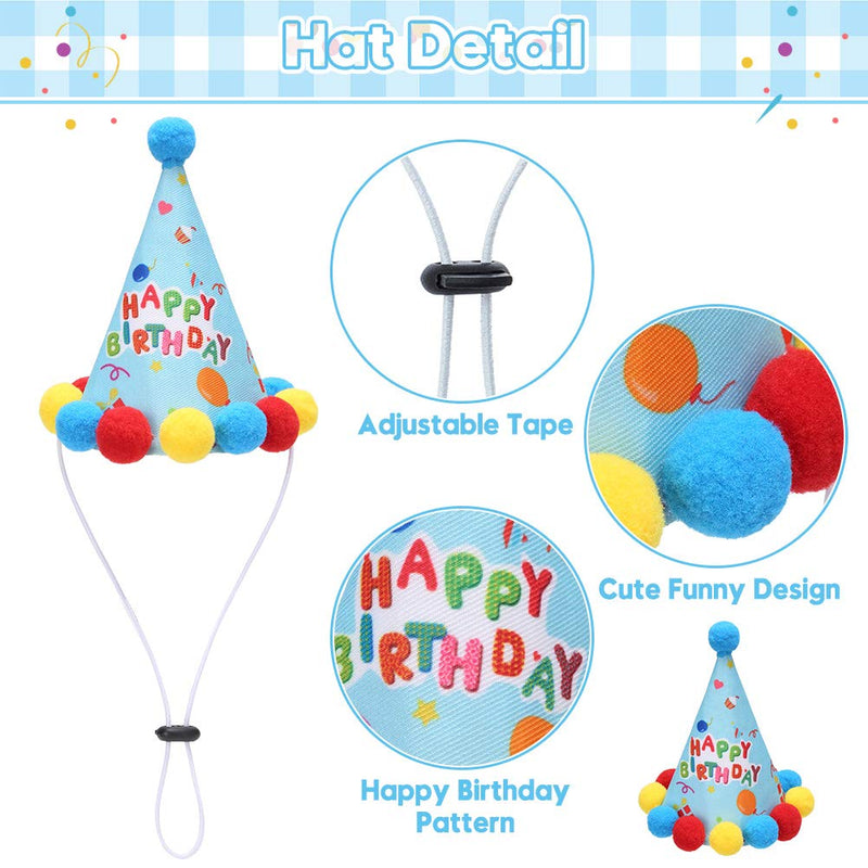 Dog Birthday Boy Bandana, Cute Hat, Ink Pad for Dog Paw Prints - Touch Ink Pad and Imprint Cards, Party Supplies - PawsPlanet Australia