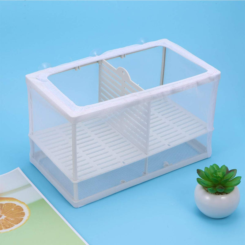 POPETPOP Fish Breeder Net Box for Aquarium - Fish Isolation Breeding Box Large Size Fish Mesh Fish Fry Hatchery Breeder Box for Aquarium Fish Tank - PawsPlanet Australia