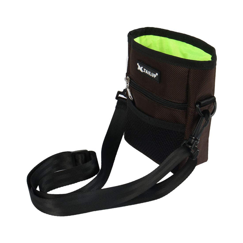 [Australia] - uxcell TAILUP Authorized Dog Treat Pouch Training Waist Bag Carry Pet Toys Dog Training Accessory Front Mesh Pocket Easily Carries Brown 