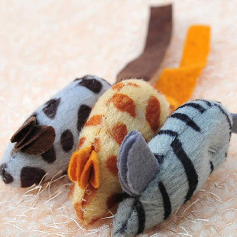 6 Pack Cat Toys Catnip Mouse Toys for Cat Playing Chewing Teeth Cleaning Realistic Plush Toy Simulation Catnip Soft Toy for Pet Chewing Perfect for Cat Kitten - PawsPlanet Australia