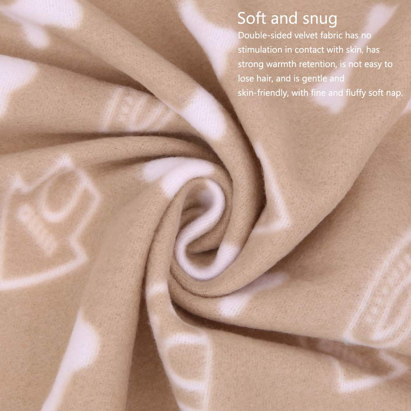 6 Pieces Pet Blanket Cushion Dog Cat Soft Warm Blankets Puppy Washable Sleep Mat Pad Bed Cover With Paw Print(60 x 70cm/23.6 x 27.6 inch, Multicolor) - PawsPlanet Australia