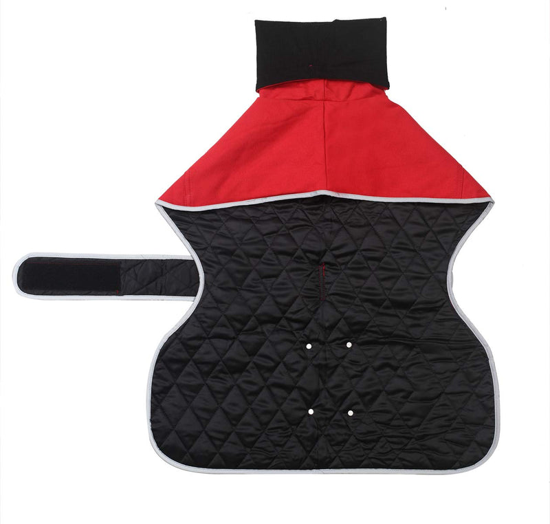 Ctomche cotton dog vest，Dog Winter Coat Reflective Waterproof,Windproof Fleece Lined Dog Coat,Coat Warm Dog Apparel Cold Weather for Greyhounds,Lurchers and Whippets Red-M Medium (Length:56CM) - PawsPlanet Australia