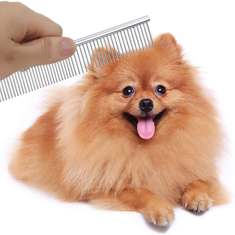 4 Pack Pet Grooming Kit(Straight and Dental Shears), Stainless Steel Pet Trimmer Kit, Hairdressing Tools for Pet Hair Trimming, with Pet Grooming Comb, for Cat Dog and More Pets - PawsPlanet Australia