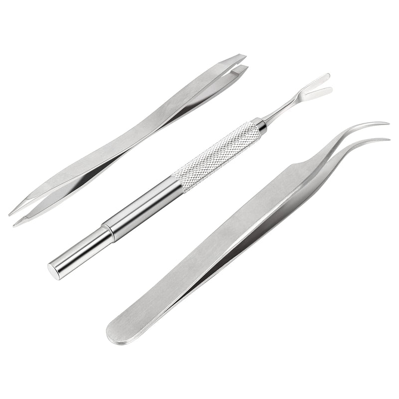 Rypet Tick Remover Tool Set - Stainless Steel Tick Remover Kit for Cats Dogs and Humans(Pack of 3) - PawsPlanet Australia