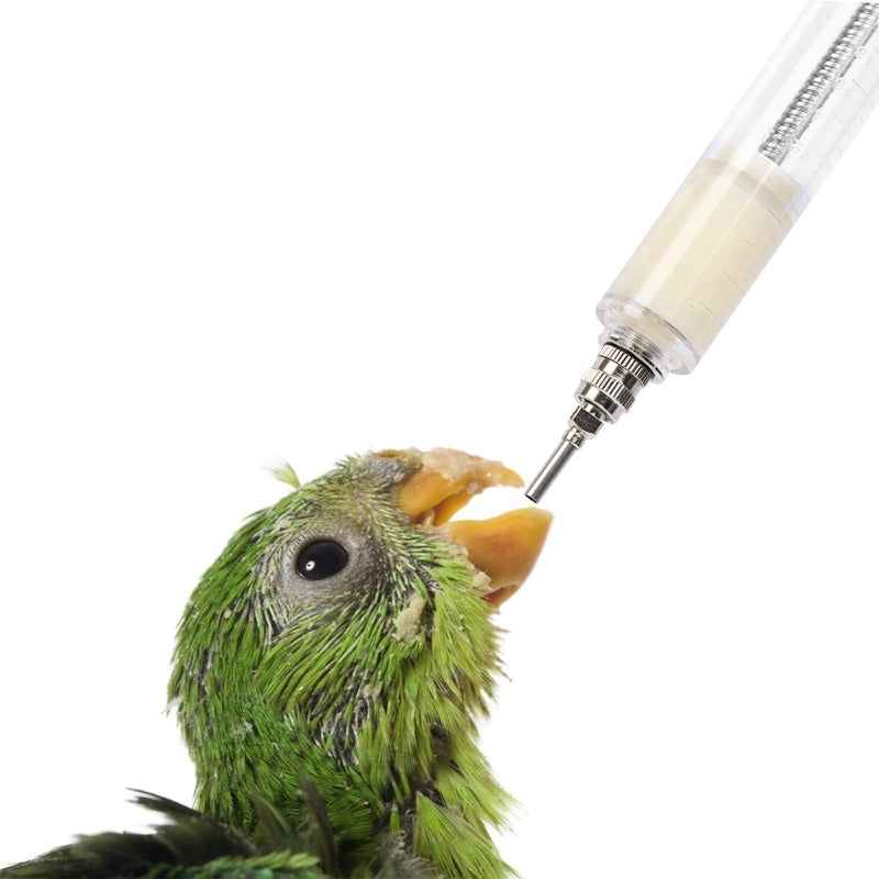 OBANGONG 2 Sets Hand Feeding Syringe for Baby Birds,Feeding Tubes Used for Pet Baby Bird Parrot Feed Milk and Medicine,20ml,10ml - PawsPlanet Australia