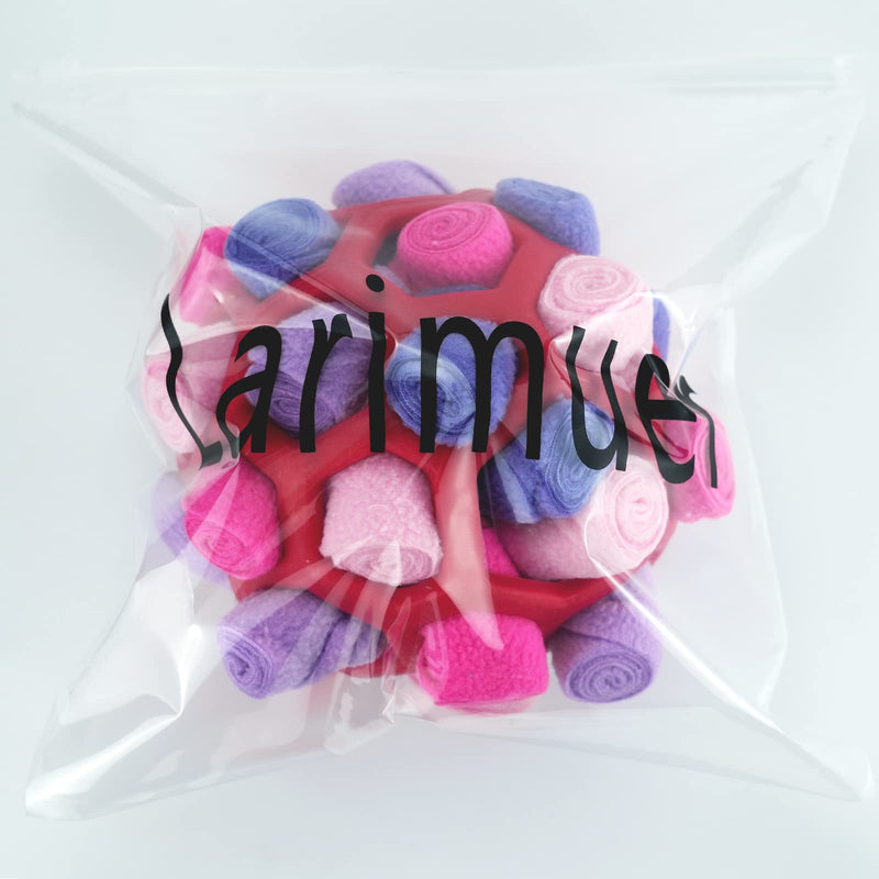 Larimuer Snuffle Ball for Dogs, Sniffing Carpet Snuffle Toy Interactive Dog Toy Portable Pet Snuffle Ball Toy for Small Medium Dogs Pet (Red and Purple) Red and Purple - PawsPlanet Australia