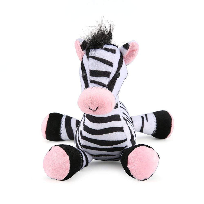 Pro Goleem Dog Toy Soft Pet Plush Squeaky Toys for boredom Puppy (zebra) Zebra - PawsPlanet Australia