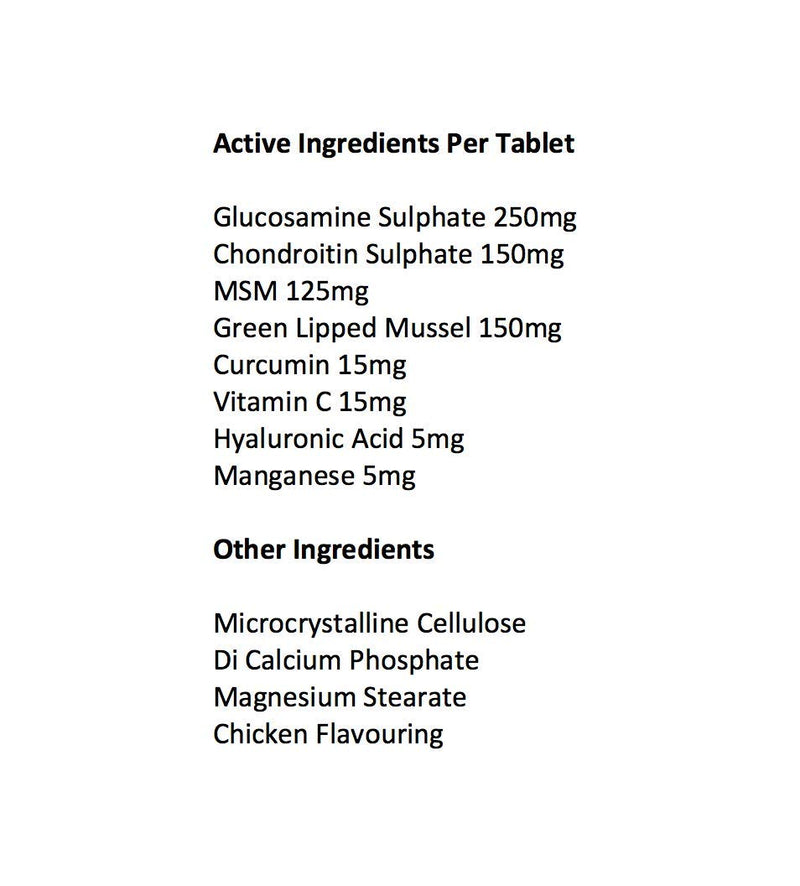 JOINT ASSIST ~ Joint Supplements For Dogs ~ Contains A Powerful Blend Of Natural Glucosamine for Dogs, Green Lipped Mussel & MSM ~ Aids Stiff Joints & Supports Joint Health In Older Dogs. 120 - PawsPlanet Australia