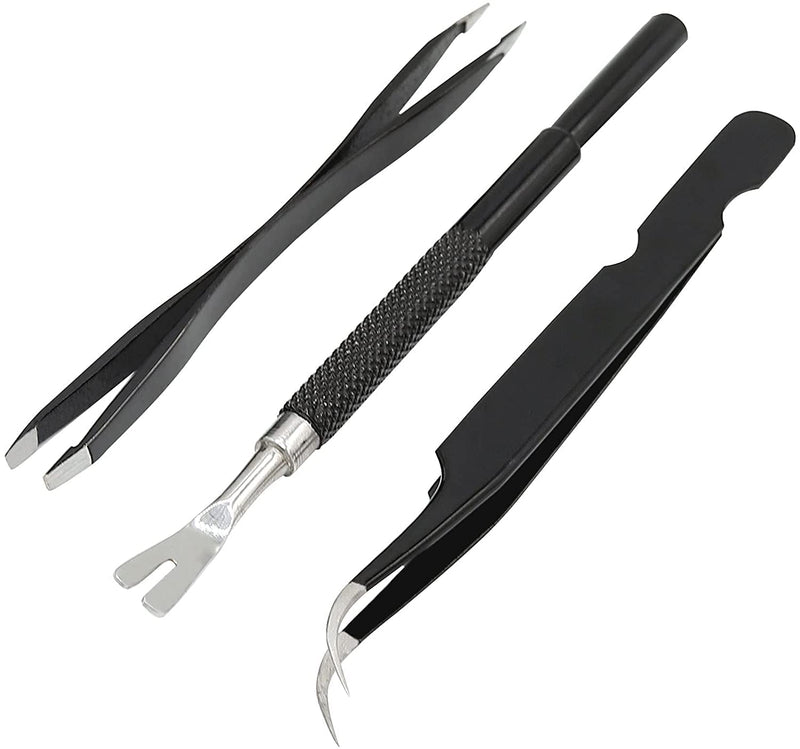 AFTREN Professional Tick Remover Pet Care Tool Set for Dogs/Cats/Horses/Humans 3PCS Stainless Steel Fleas Ticks Remover Kit with Storage - PawsPlanet Australia