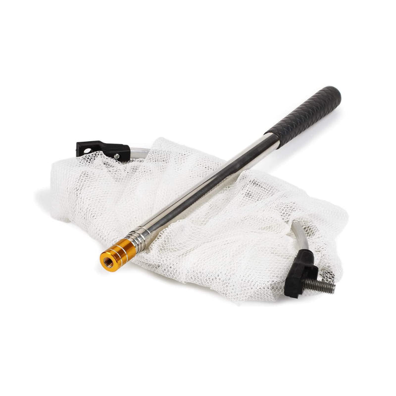 EAR PADZ Insect and Butterfly Net with 10" Ring, Handle Extends to 48 Inches Extendable Aluminum Alloy Rod Telescopic Handle Landing Net Extendable Net for Adults and Kids - PawsPlanet Australia