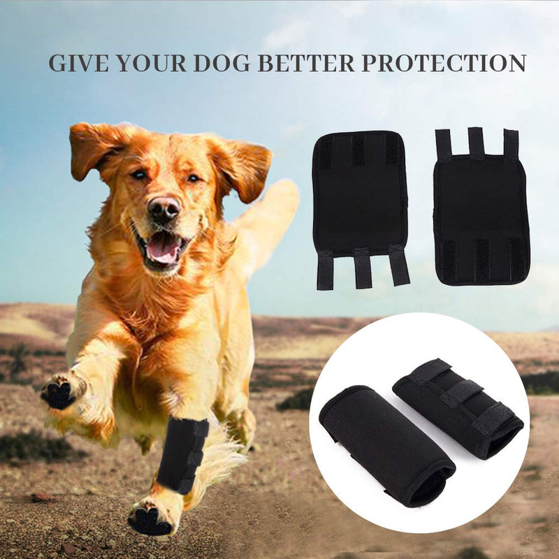 Dog Leg Brace, Leg Hock Joint Wrap, Pet Knee Pad Dog Elbow Protector, with Reflective Straps, for Injury and Sprain Protection, Wound Healing and Loss of Stability from Arthritis - PawsPlanet Australia