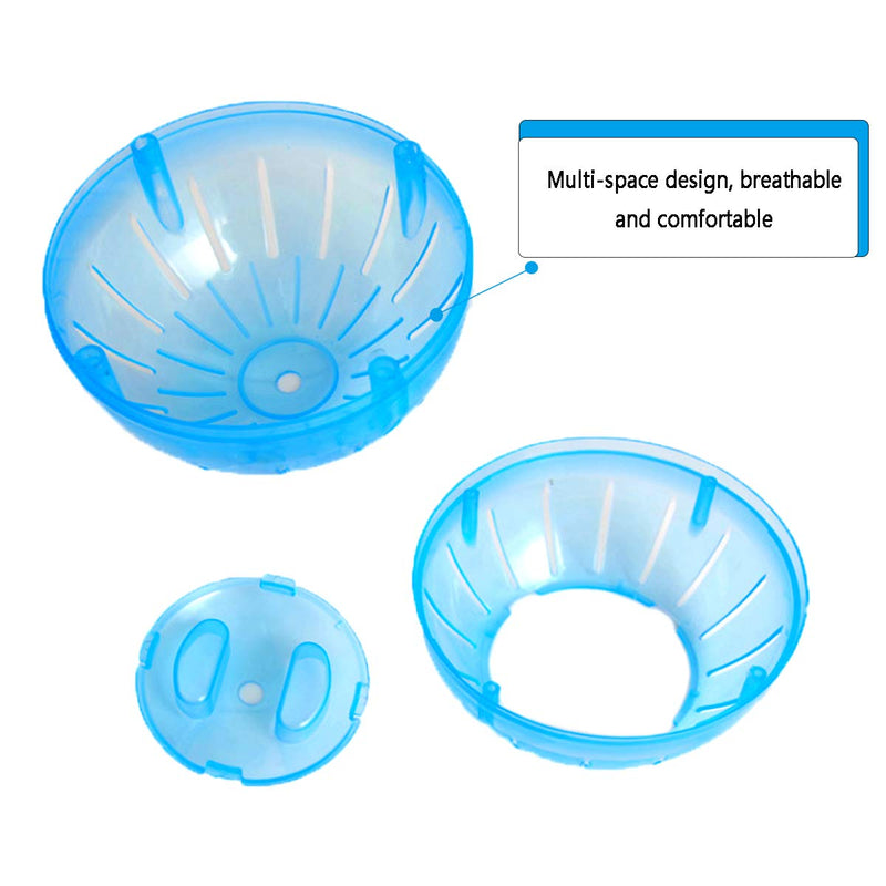 RoadLoo Hamster Ball, 2Pcs Hamster Exercise Wheel Mini Jogging Running Ball Plastic Pet Rodent Mice Jogging Ball Toy Small Animal Pet Exercise for Relieves Boredom and Increases Activity - PawsPlanet Australia